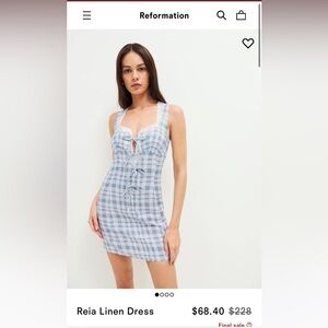 Reformation Reia Linen Dress